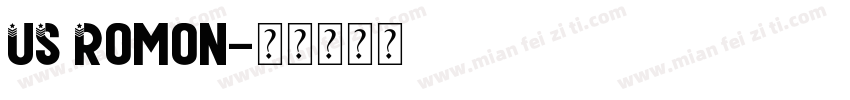 US Romon字体转换